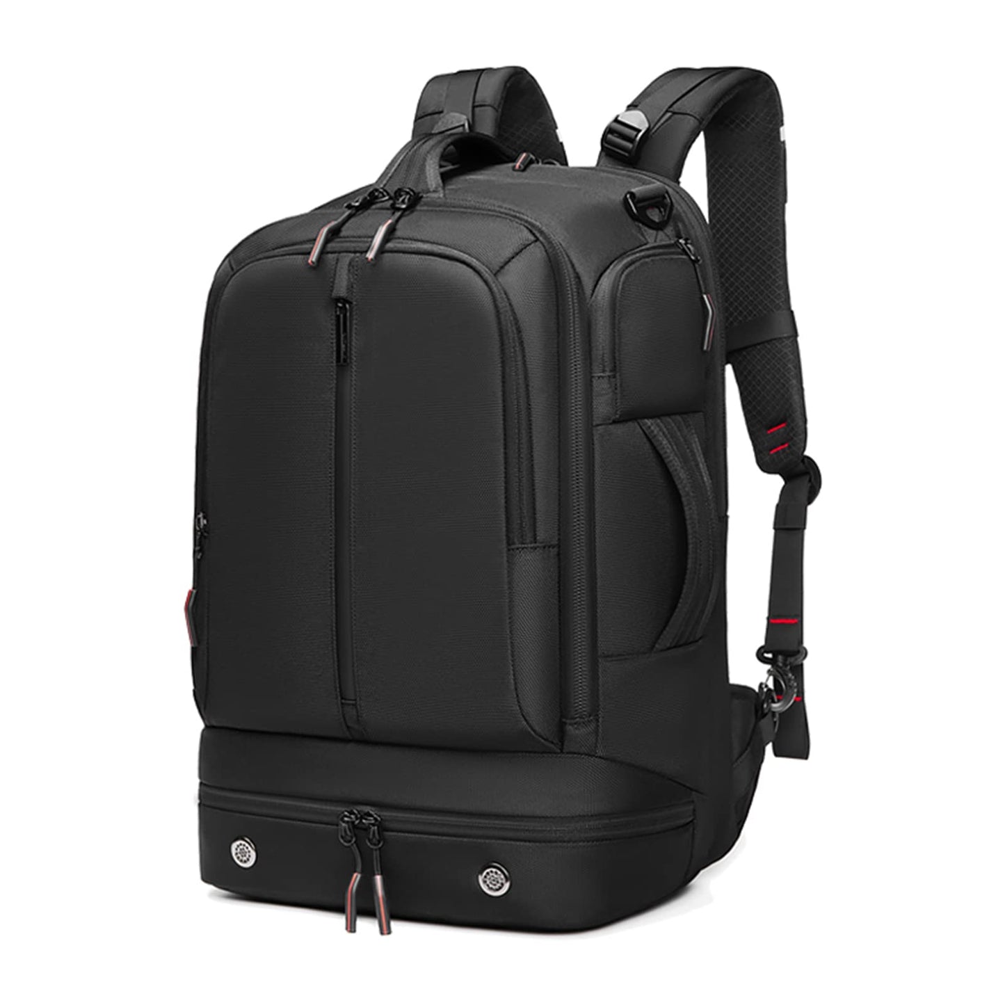 Somago Laptop Backpack Carry On Water Resistant Durable Daypack Backpack fits 16 inch Laptop Anti Theft Travel Rucksack Backpack with Shoe Compartment Luggage Strap for Men Women, 33L, Black