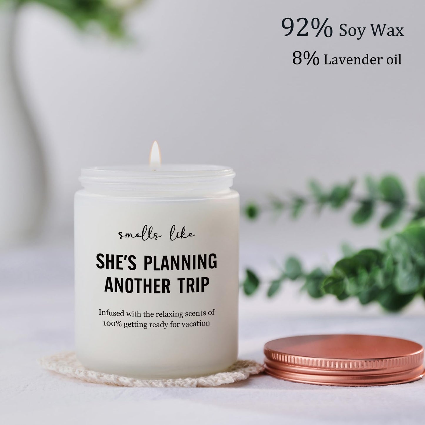 Travel Gifts for Women, Best Gifts for People Who Travel - Unique Gift for Like Travel Women Essentials - Gifts for International Traveler Planner Vacation Candle