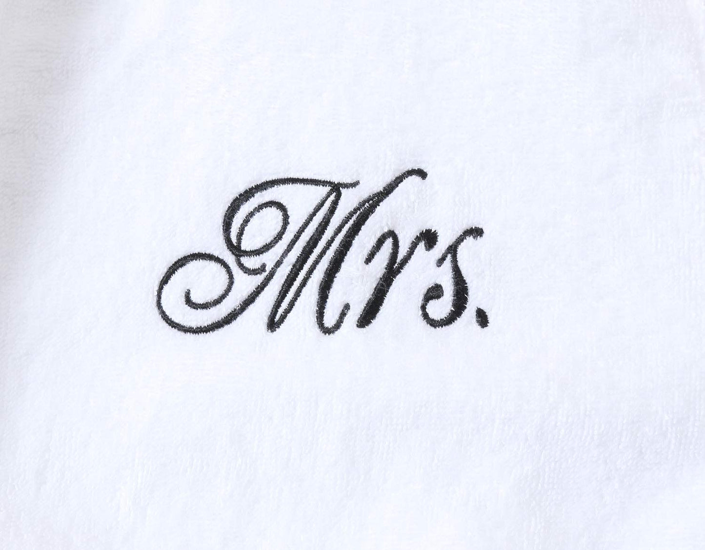 Mr and Mrs Robes | Set of 2 Mr & Mrs Robes for Couples | Extra Thick| Long Sleeves | 100% Terry Cotton | Shawl Collar