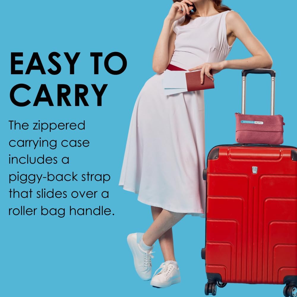 SAGEFINDS Airplane Travel Blanket | Compact Throw Blanket for Camping and Hiking | Converts into a Pillow | Travel Gift | Soft Jersey Knit | Fits in Backpack | Attaches to Luggage | Travel Essential
