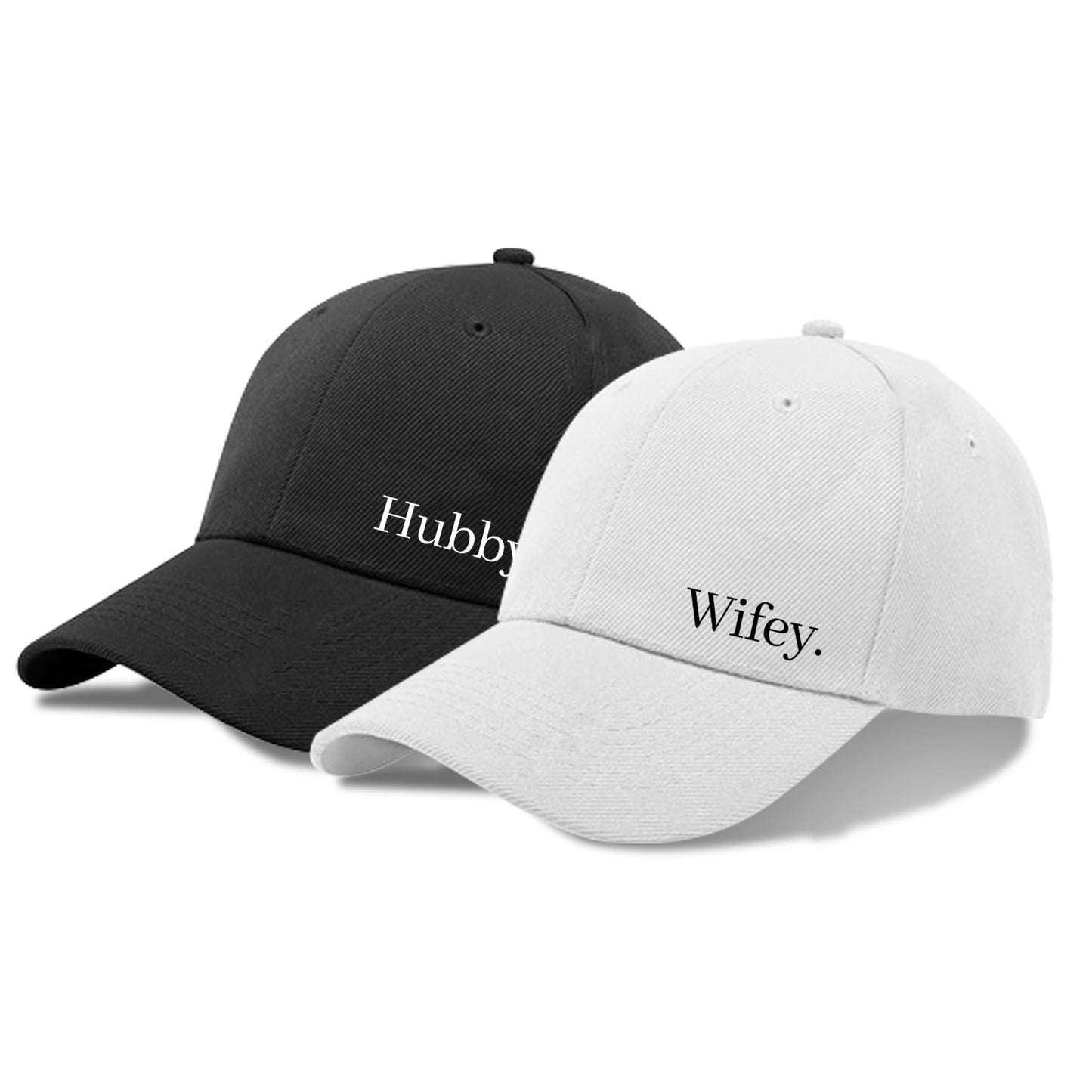 GroomBrideGifts Wedding Gifts for Couples, Hubby & Wifey Baseball Hat Hat Set, Bridal Shower Gifts, Unique Gift for Engagement, Wedding, Honeymoon, Newly-Married Anniversary