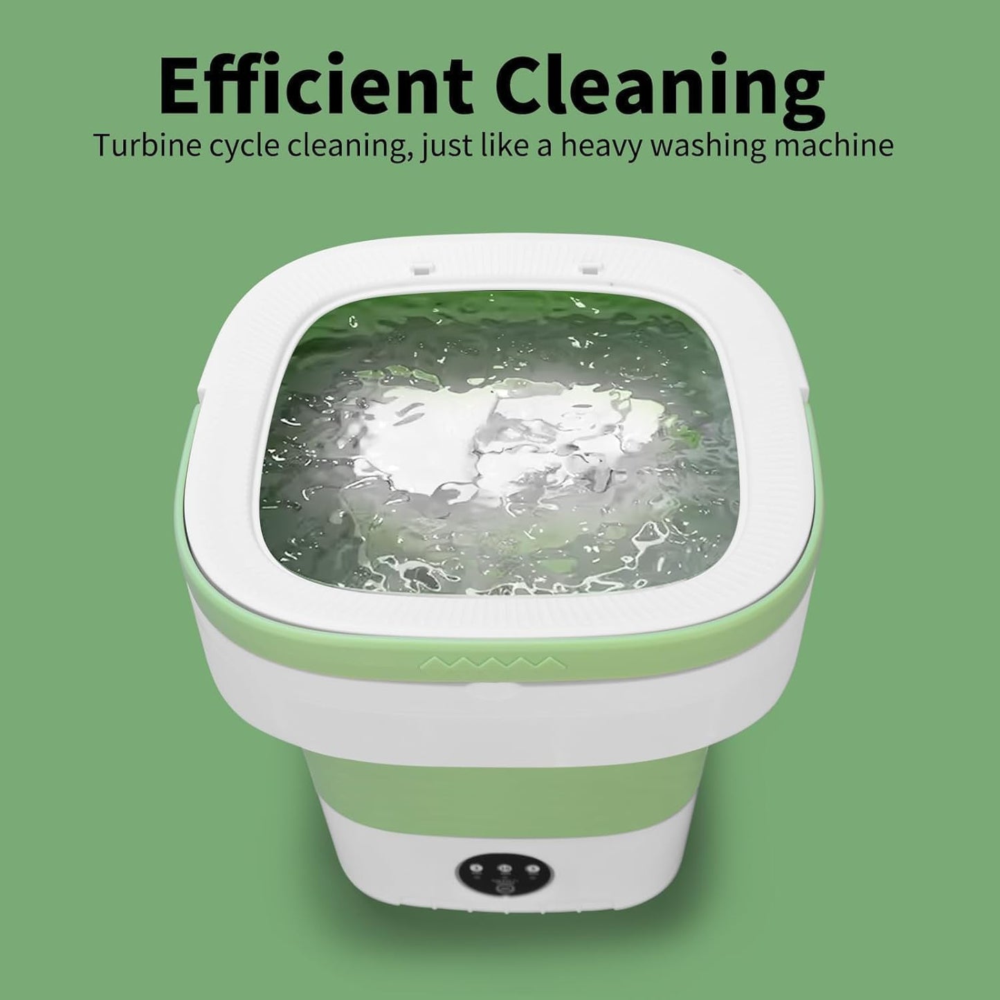 Portable Washing Machine, 16L Upgraded Mini Washer with Spin Basket Laundry Machine, 3 Cleaning Modes Suitable for Small Clothes, Foldable Design Ideal for Apartment, Home, Hotel and camping