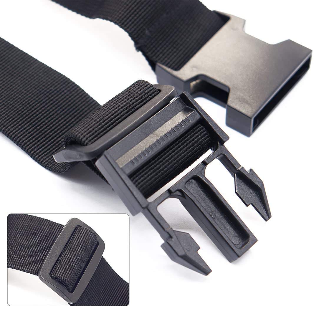 Luggage Straps for Suitcases TSA Approved, Travel Accessories to Connect Two Suitcase, Add A Bag Luggage Strap for Carry On Your 3 Luggages Adjustable Buckle Belt, 2Pack Black