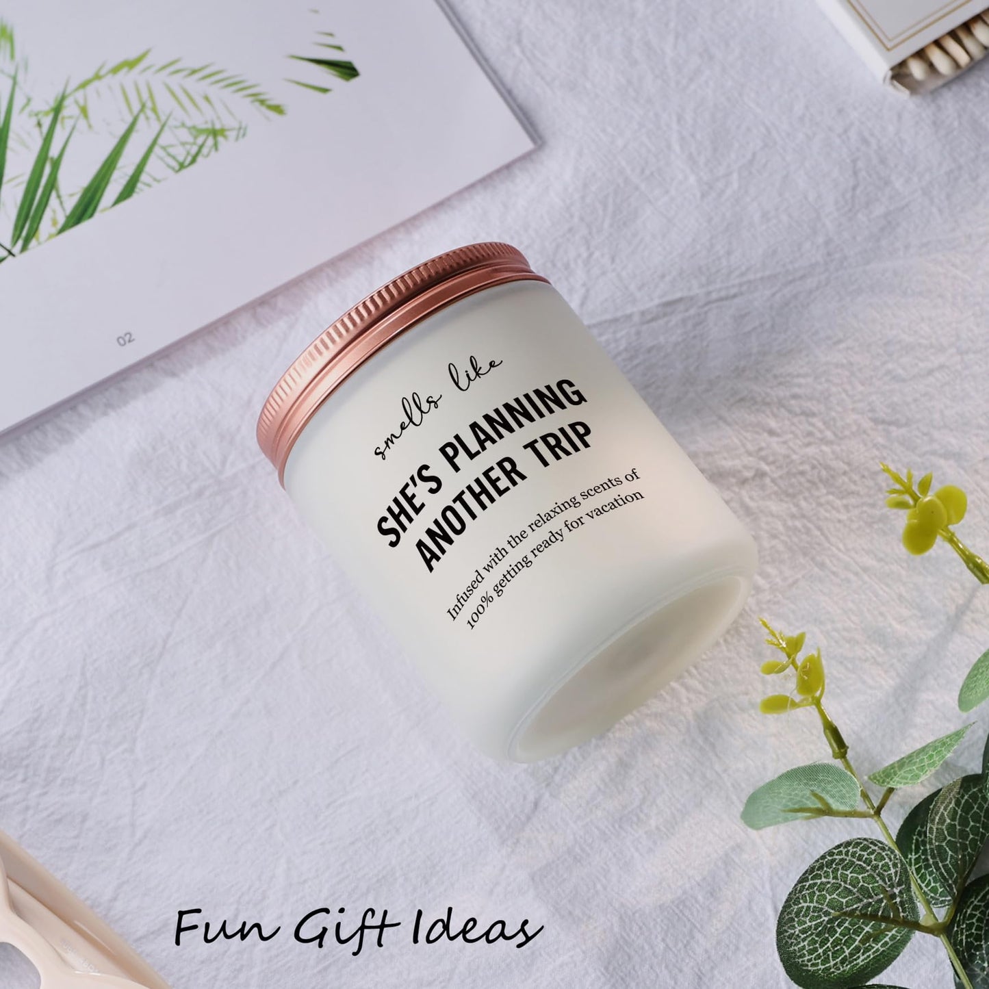 Travel Gifts for Women, Best Gifts for People Who Travel - Unique Gift for Like Travel Women Essentials - Gifts for International Traveler Planner Vacation Candle