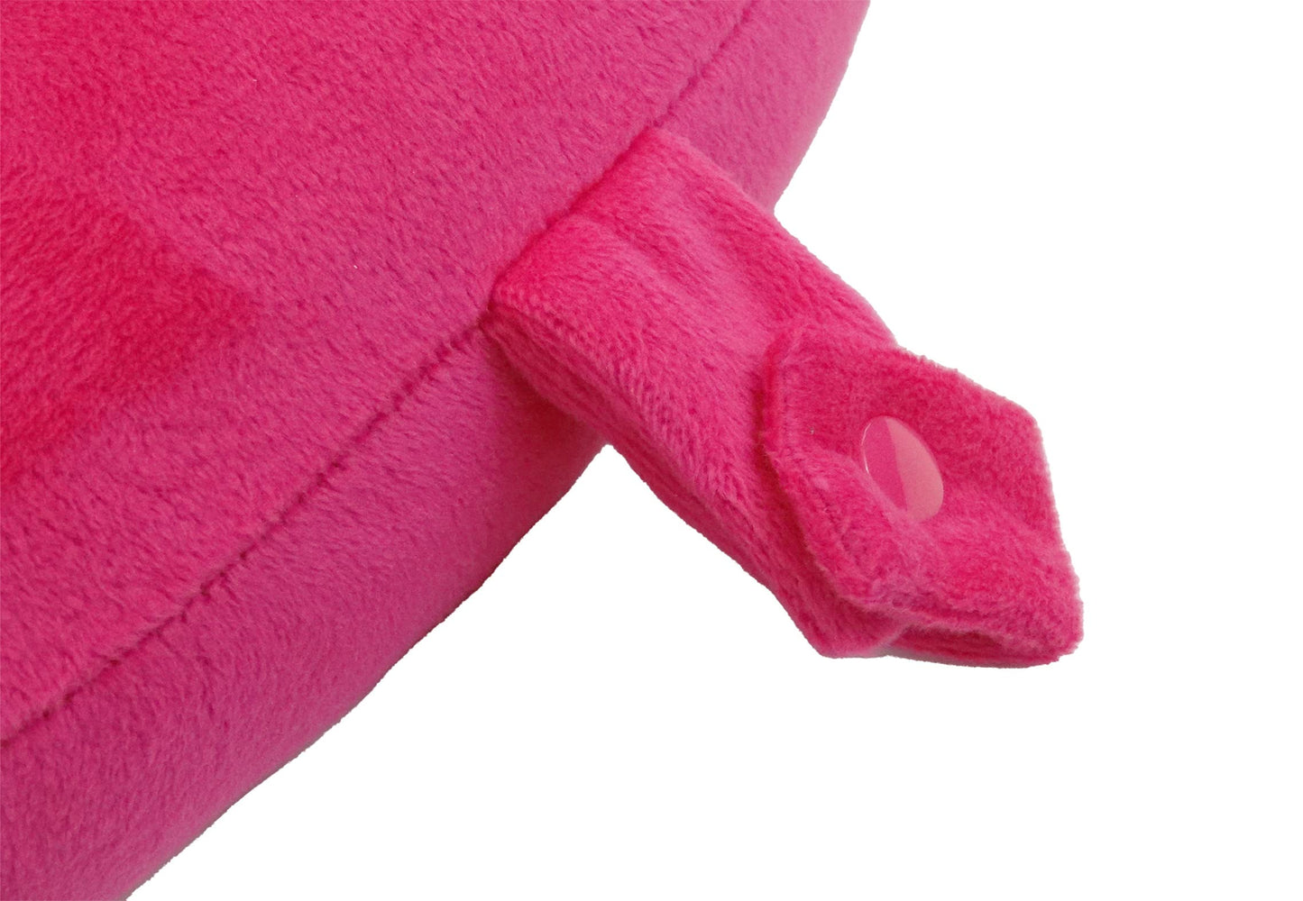 Wolf Essentials Kids Cozy Soft Microfiber Neck Pillow, Compact, Perfect for Plane or Car Travel, Pink
