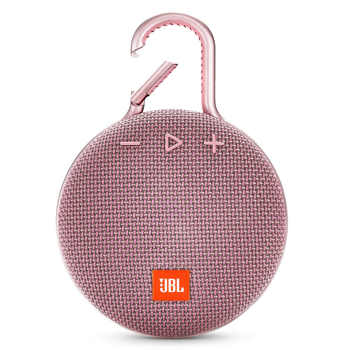 JBL Clip 3, Dusty Pink - Waterproof, Durable & Portable Bluetooth Speaker - Up to 10 Hours of Play - Includes Noise-Cancelling Speakerphone & Wireless Streaming