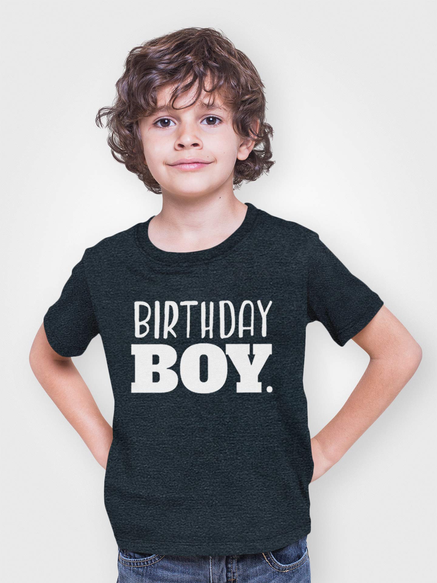 Birthday boy Shirt Toddler Boys Outfit First Happy 2t 3t 4 Year Old 5 Kids 6th (Charcoal Black, 12 Months)