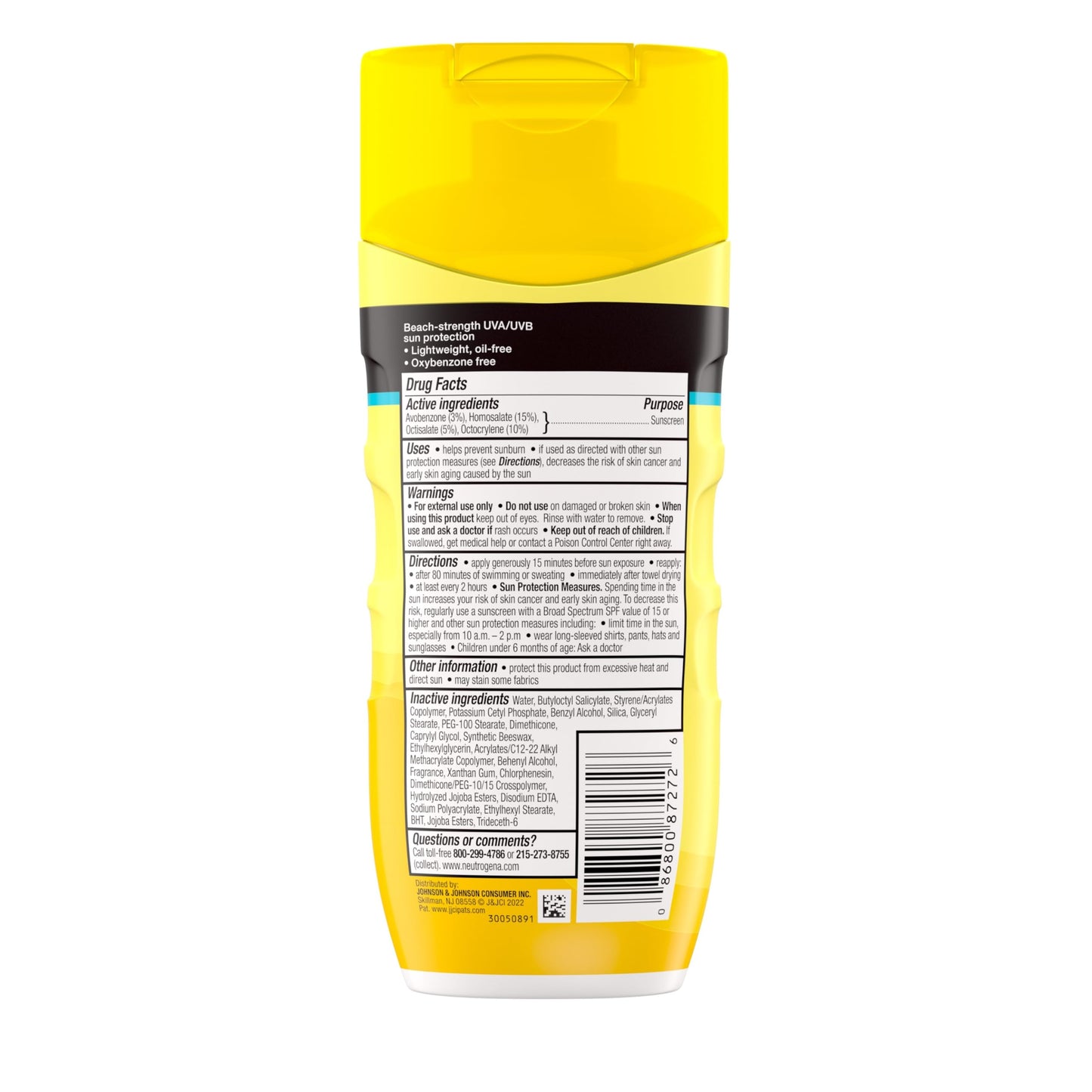 Neutrogena Beach Defense Water Resistant Sunscreen Body Lotion with Broad Spectrum SPF 70, Oil-Free and Fast-Absorbing, 6.7 oz