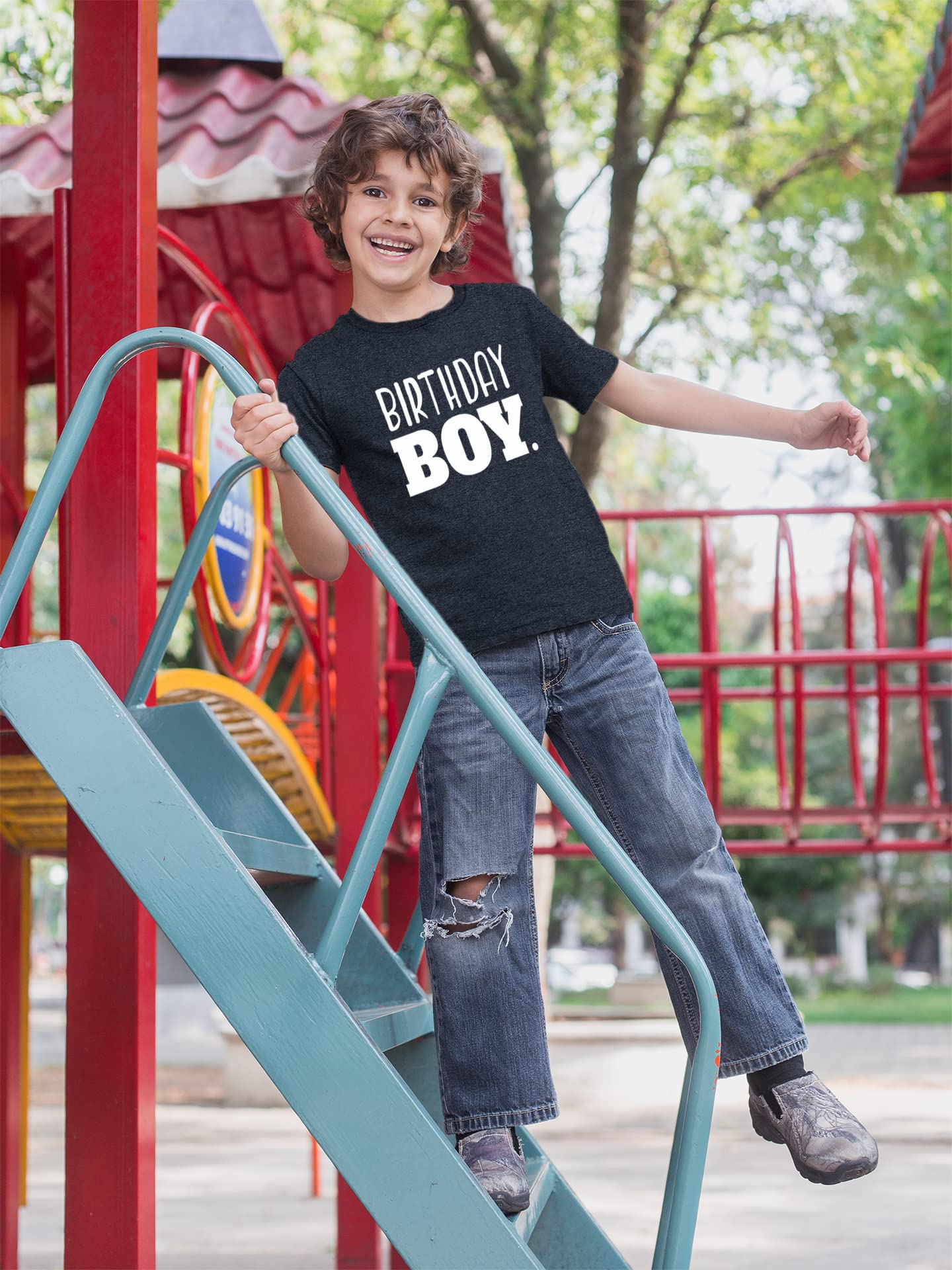 Birthday boy Shirt Toddler Boys Outfit First Happy 2t 3t 4 Year Old 5 Kids 6th (Charcoal Black, 12 Months)