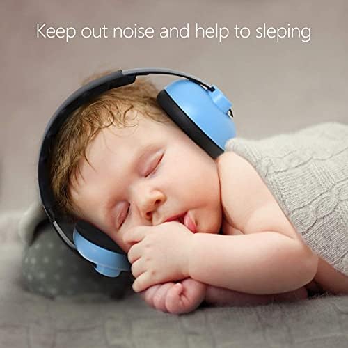 Alitamei Noise Cancelling Headphones for Kids, Babies Ear Protection Earmuffs Noise Reduction for 0-3 Years Babies, Toddlers, Infant (Blue)