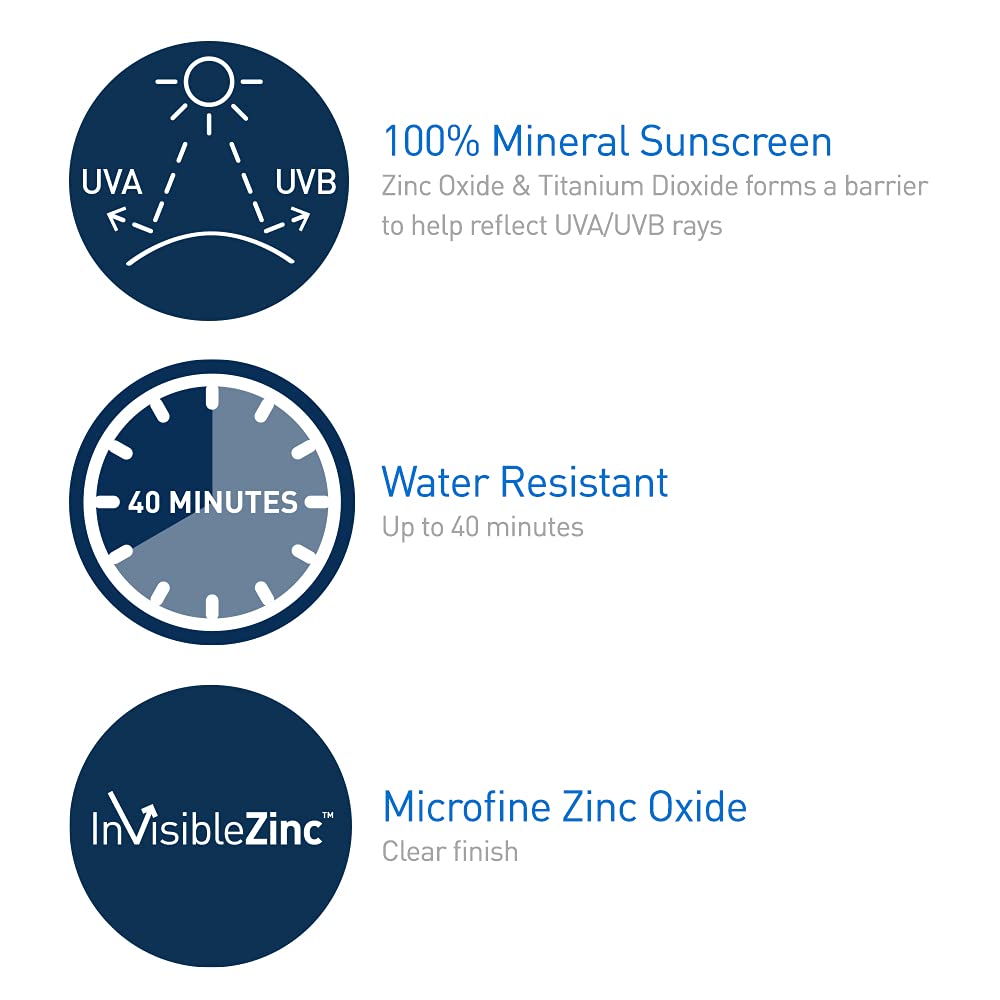 CeraVe Mineral Sunscreen Stick SPF 50, Broad Spectrum SPF + Hyaluronic Acid + Ceramides, Titanium Dioxide & Zinc Oxide, 100% Mineral Face Sunscreen Stick, Fragrance Free & Oil Free