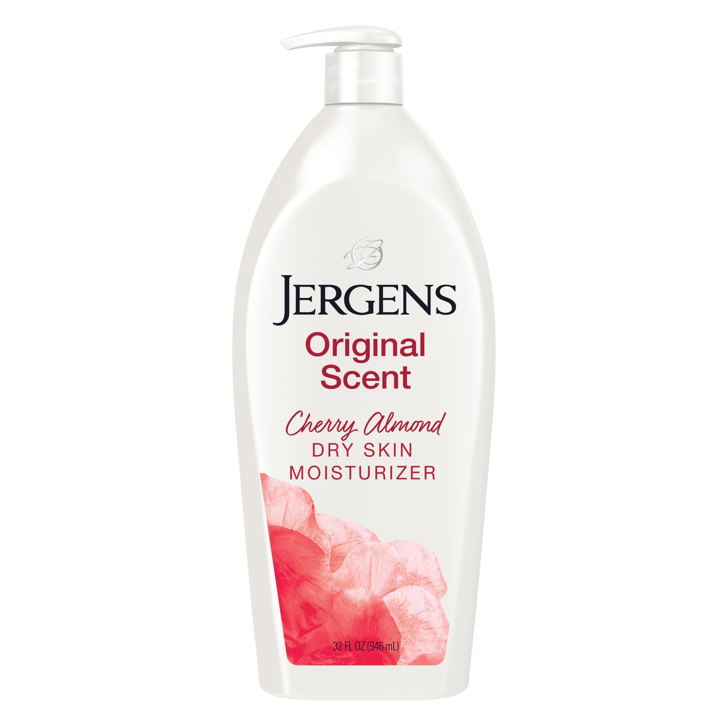 Jergens Cherry Almond Hand & Body Lotion, Dry Skin, 32 fl oz