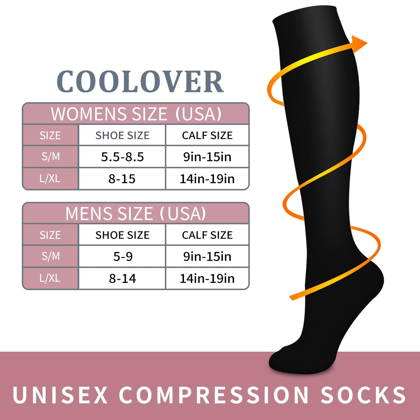 4 Pairs Compression Socks for Women and Men -Best Support for Circulation,Running, Athletic, Nursing, Travel, Pregnancy