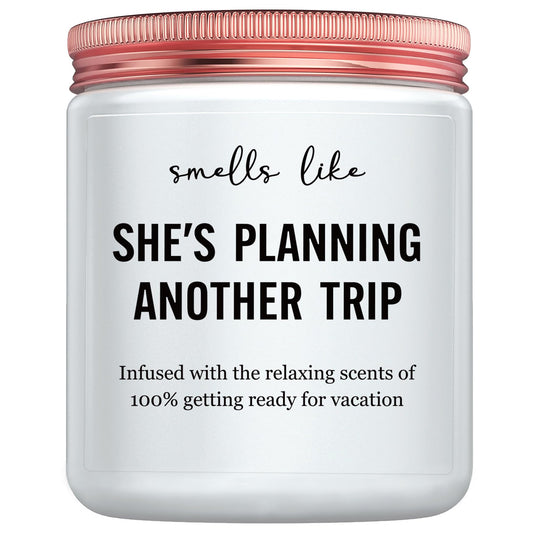 Travel Gifts for Women, Best Gifts for People Who Travel - Unique Gift for Like Travel Women Essentials - Gifts for International Traveler Planner Vacation Candle