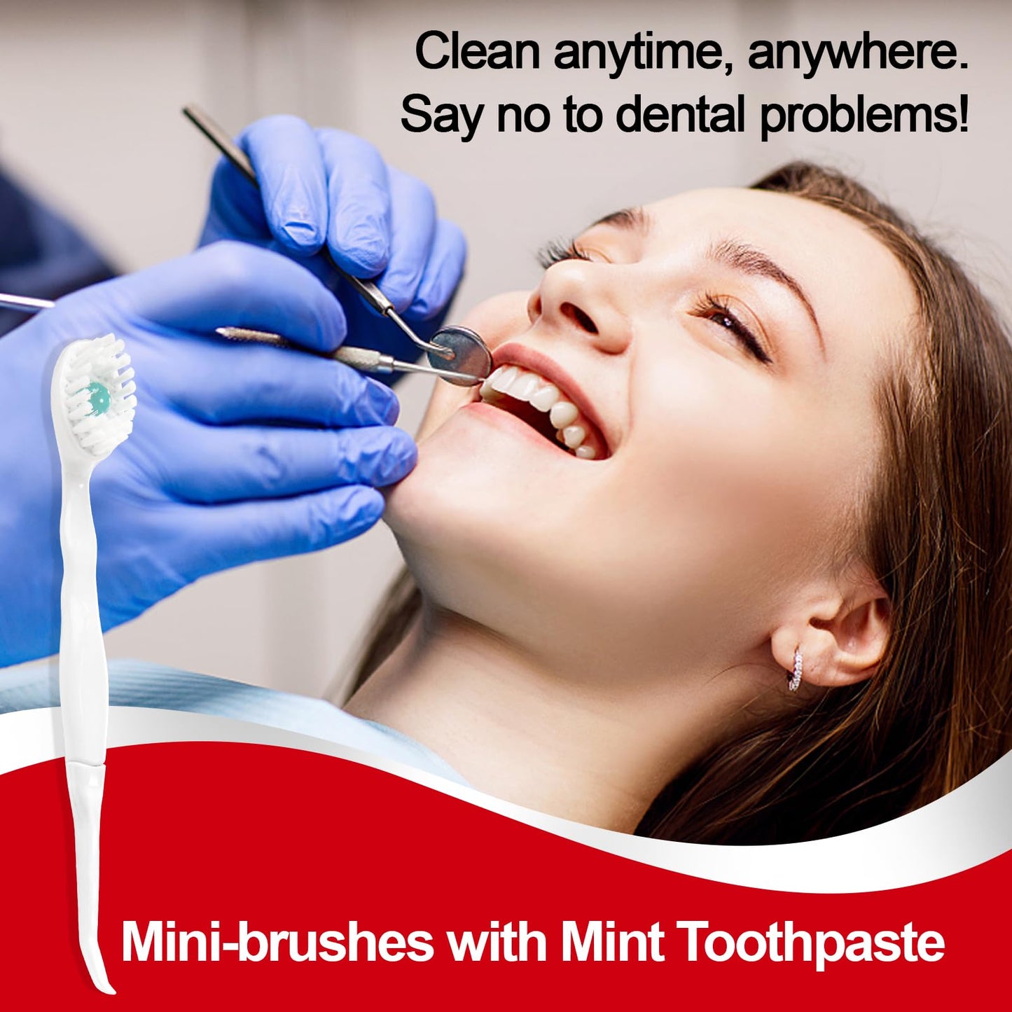 Malisseladi Mini Disposable Toothbrushes with Toothpaste and Toothpick, Tongue Cleaners, Reduce Bad Breath, Tongue Scraper, Prepasted Toothbrush, Pick for Work or Travel (Mint, 20pcs)